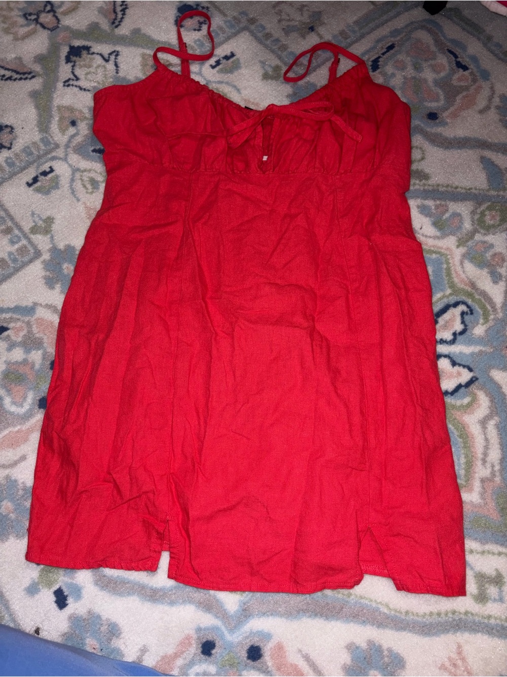 wild fable Red Mini Dress with Spaghetti Straps